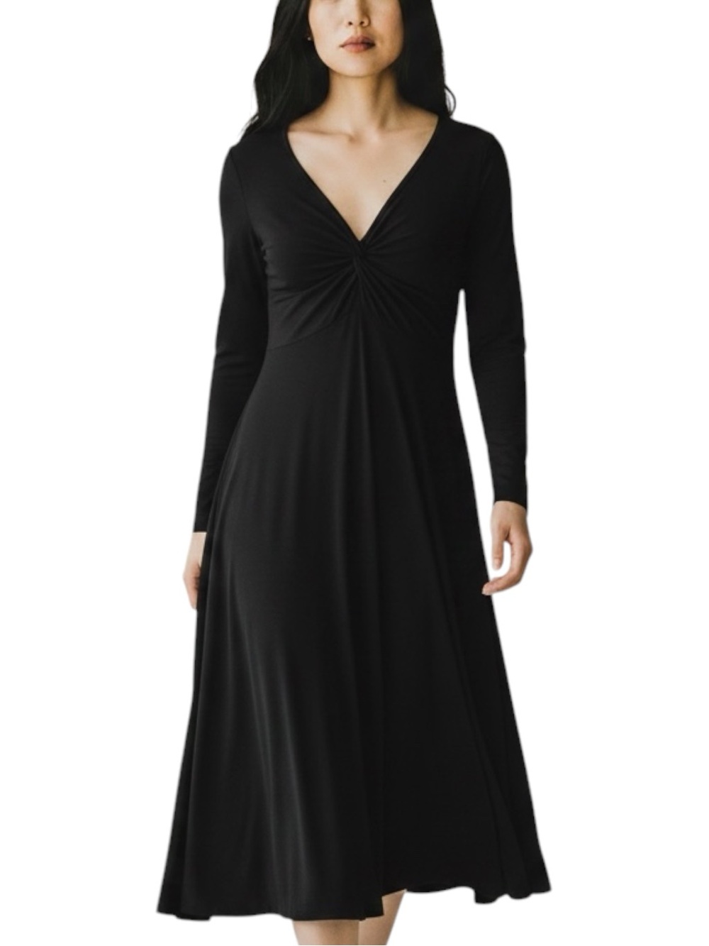 Boston Proper Black Party Event Long Sleeve WhimsiGoth Dress NWOT Size M